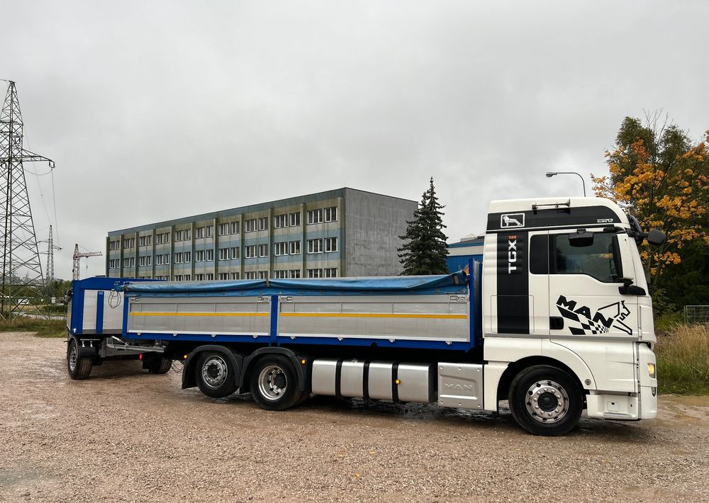 MAN TGX Tandem 1m burty TOP KOMPLET / ALUFELGI / zarejestrowany gotowy do pracy / przyczepa 18t / FULL OPCJA / 26.420 26.460 26.500 26.400 26.440 26.480 26.510 460 500 - Flakbil: bild 2 MAN TGX Tandem 1m burty TOP KOMPLET / ALUFELGI / zarejestrowany gotowy do pracy / przyczepa 18t / FULL OPCJA / 26.420 26.460 26.500 26.400 26.440 26.480 26.510 460 500 - Flakbil: bild 2