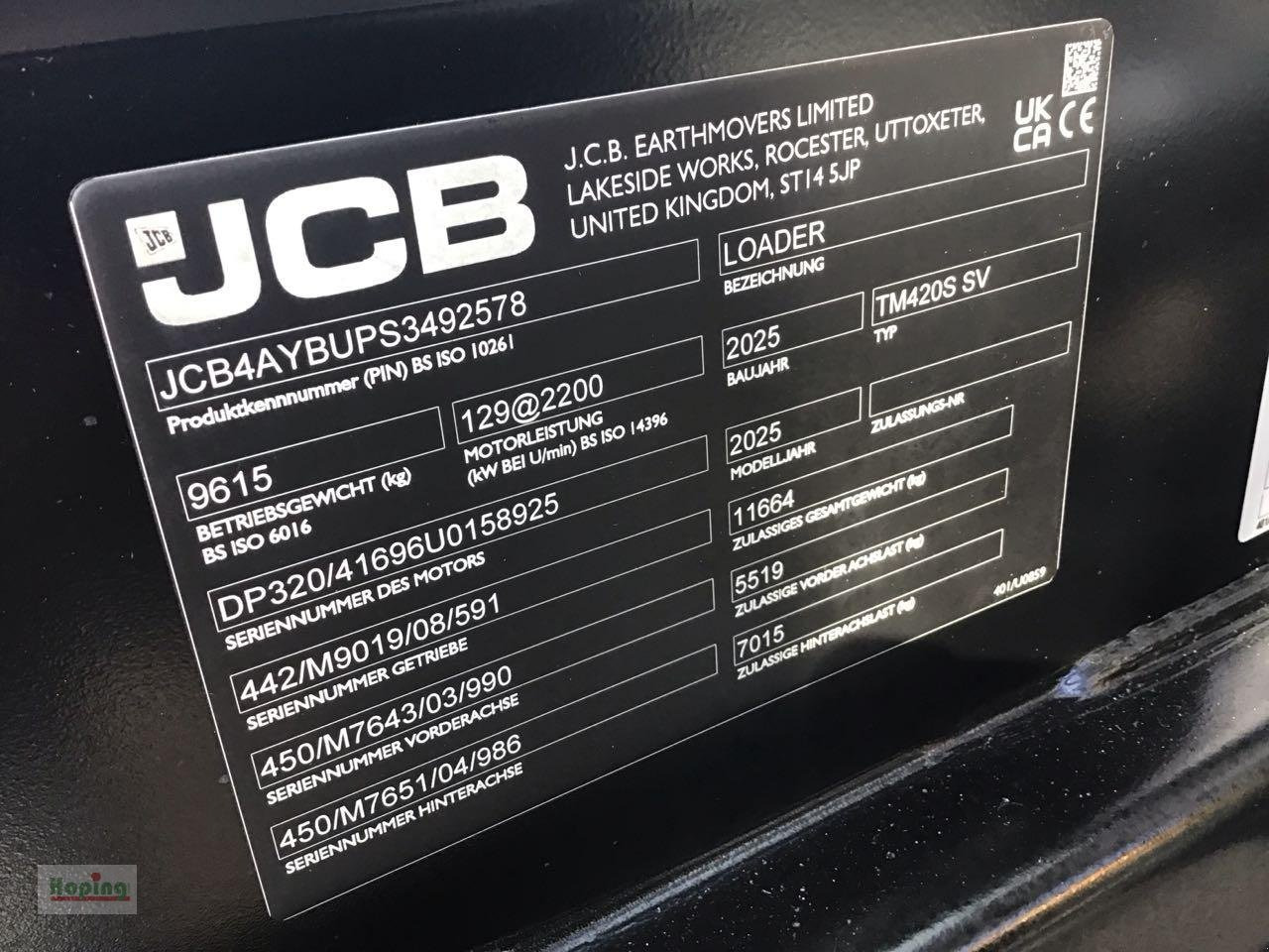 JCB TM420S AGRI - Stufe V - Teleskophjullastare: bild 5 JCB TM420S AGRI - Stufe V - Teleskophjullastare: bild 5