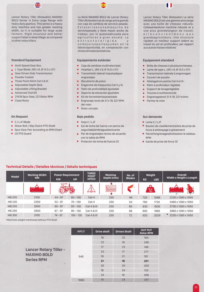 Lancer Maximo Bold 300 - Tvåhjulstraktor: bild 4 Lancer Maximo Bold 300 - Tvåhjulstraktor: bild 4