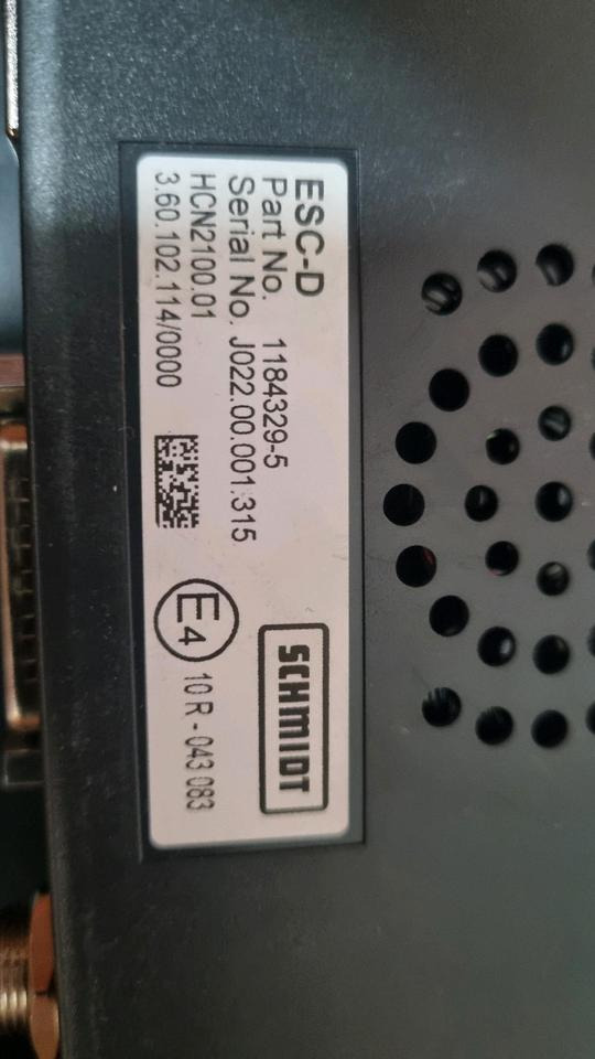 Schmidt Aebi ESC-D Salzstreuer Steuerung Bordcomputer 1184329-5 Bedieeinheit Stratos Salzsilo - Kontrollenhet för Utility/ Specialfordon: bild 2 Schmidt Aebi ESC-D Salzstreuer Steuerung Bordcomputer 1184329-5 Bedieeinheit Stratos Salzsilo - Kontrollenhet för Utility/ Specialfordon: bild 2