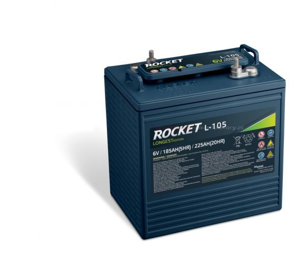 Akumulator trakcyjny 6V 225Ah - Batteri för Lift: bild 2 Akumulator trakcyjny 6V 225Ah - Batteri för Lift: bild 2