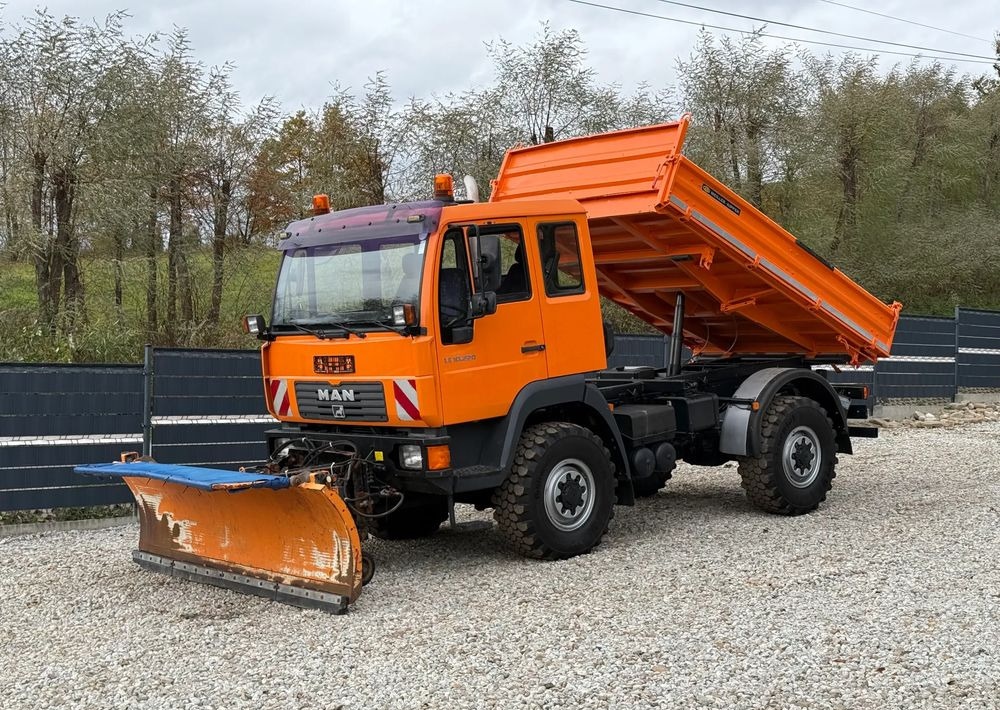 Tippbil lastbil MAN * MAN 10-220 * Pług * Kiper Wywrotka Meiller * 4x4 * Zimowe Utrzymanie * Unimog *: bild 11