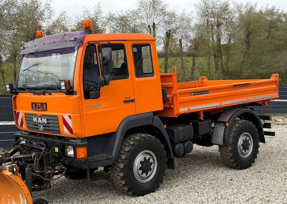 MAN * MAN 10-220 * Pług * Kiper Wywrotka Meiller * 4x4 * Zimowe Utrzymanie * Unimog * - Tippbil lastbil: bild 3 MAN * MAN 10-220 * Pług * Kiper Wywrotka Meiller * 4x4 * Zimowe Utrzymanie * Unimog * - Tippbil lastbil: bild 3