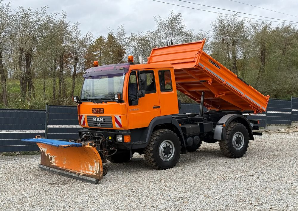 MAN * MAN 10-220 * Pług * Kiper Wywrotka Meiller * 4x4 * Zimowe Utrzymanie * Unimog * - Tippbil lastbil: bild 1 MAN * MAN 10-220 * Pług * Kiper Wywrotka Meiller * 4x4 * Zimowe Utrzymanie * Unimog * - Tippbil lastbil: bild 1