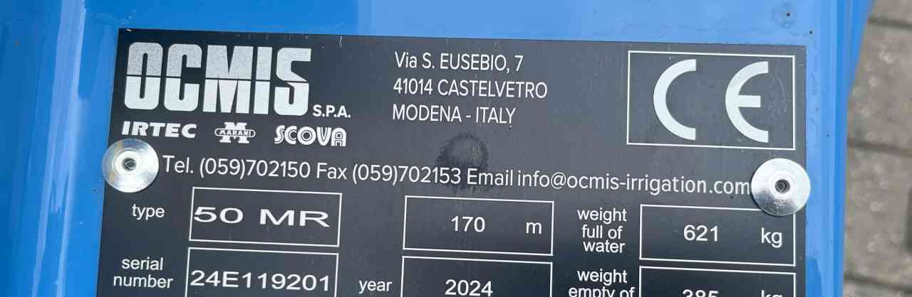 Ocmis MR 50-170 Micro rain beregeningshaspel diversen. - Bevattningssystem: bild 5 Ocmis MR 50-170 Micro rain beregeningshaspel diversen. - Bevattningssystem: bild 5