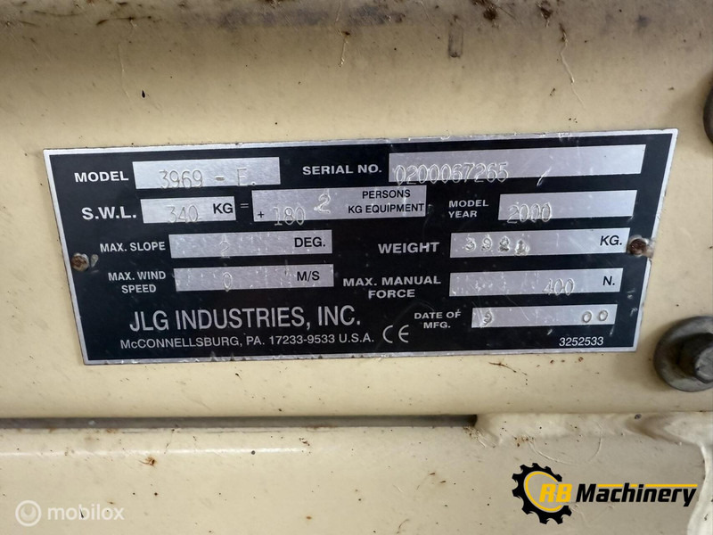 Onbekend merken JLG 3969 - Motviktstruck: bild 4 Onbekend merken JLG 3969 - Motviktstruck: bild 4