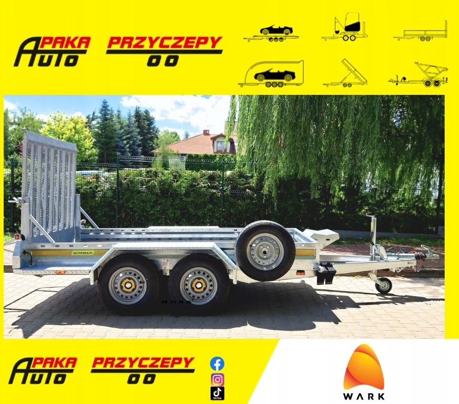 PRZYCZEPA LAWETA DO MINIKOPARKI POD KOPARKĘ Z RAMPĄ 2700KG / MINI EXCAVATOR TRANSPORTER TRAILER WITH RAMPS 2700KG - Maskinsläp: bild 1 PRZYCZEPA LAWETA DO MINIKOPARKI POD KOPARKĘ Z RAMPĄ 2700KG / MINI EXCAVATOR TRANSPORTER TRAILER WITH RAMPS 2700KG - Maskinsläp: bild 1