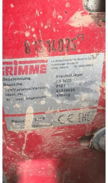 GRIMME KS3600 - Blastkross: bild 4 GRIMME KS3600 - Blastkross: bild 4