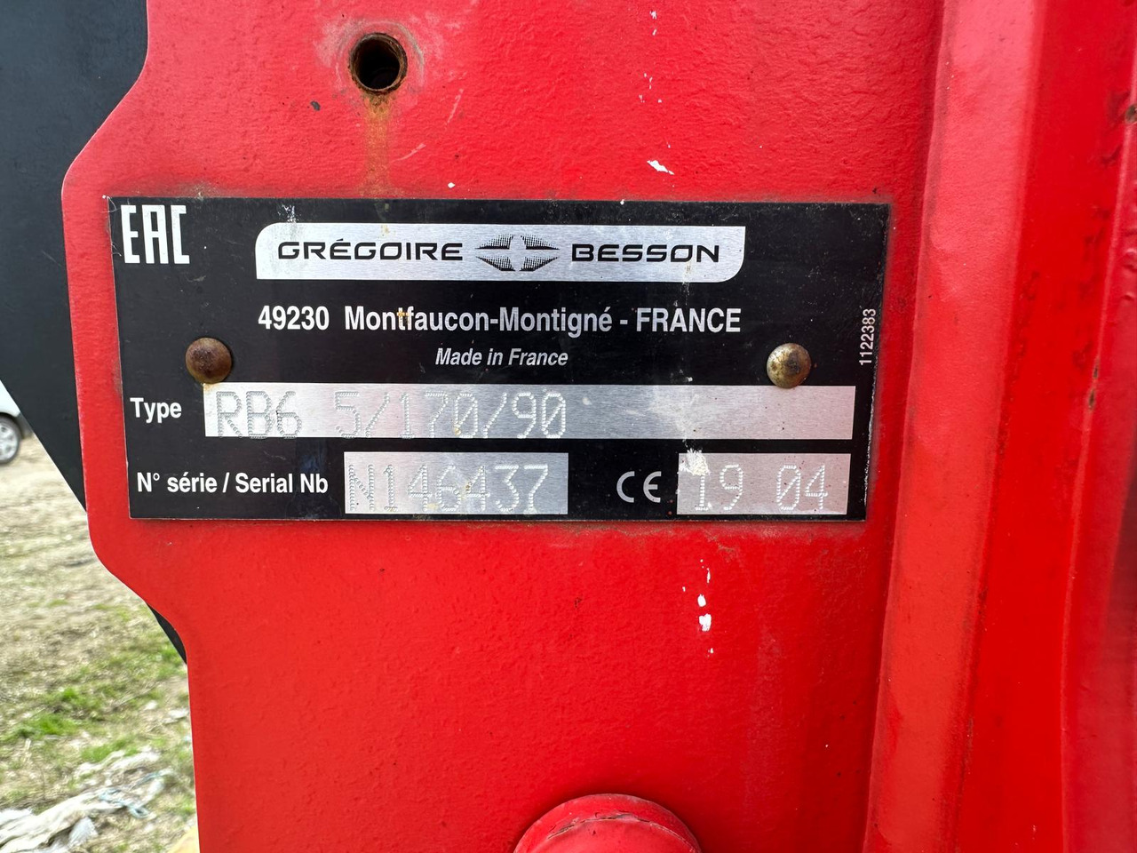 Plow Gregoire Besson Rover 60 - Plog: bild 5 Plow Gregoire Besson Rover 60 - Plog: bild 5