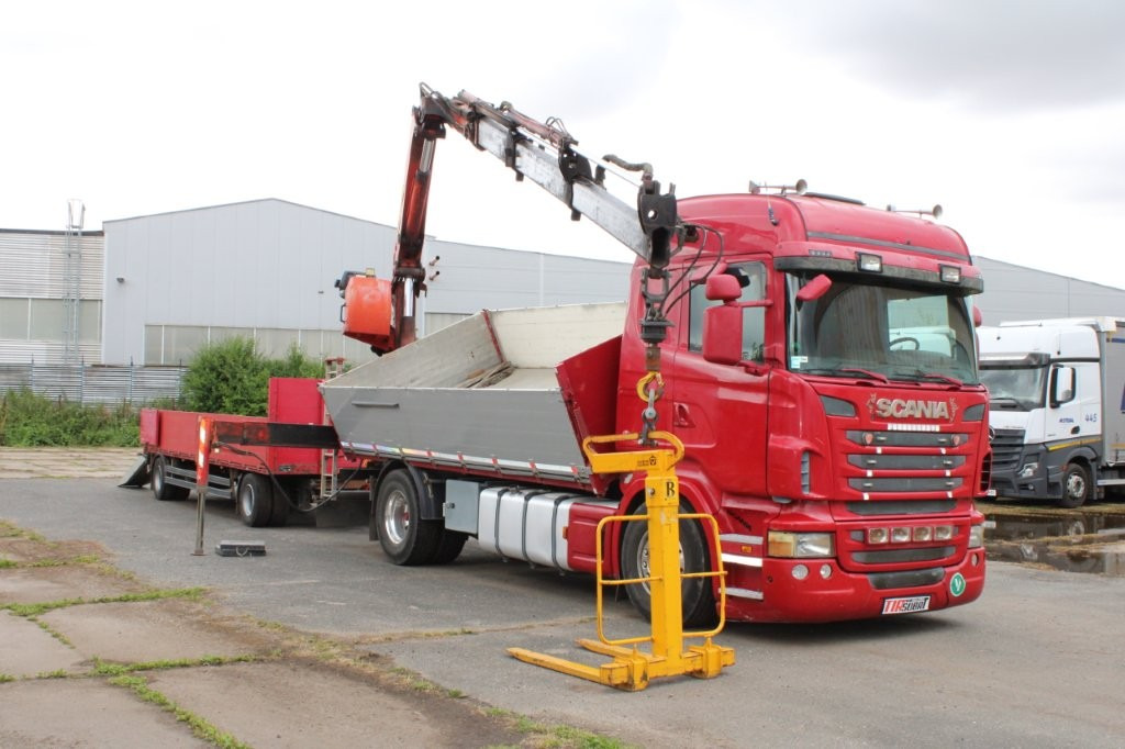 SCANIA R480 PALFINGER PK16000, EURO 5, CRANE FORKS - Tippbil lastbil, Kranbil: bild 1 SCANIA R480 PALFINGER PK16000, EURO 5, CRANE FORKS - Tippbil lastbil, Kranbil: bild 1
