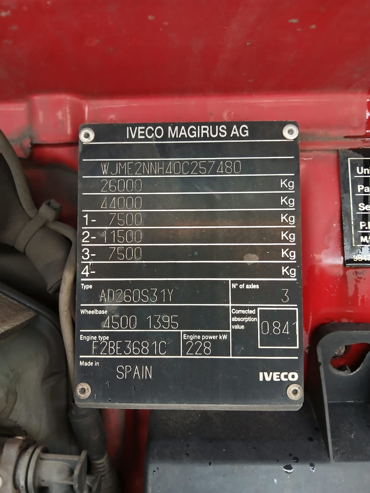 IVECO STRALIS AD 260S31 - Chassi lastbil: bild 5 IVECO STRALIS AD 260S31 - Chassi lastbil: bild 5