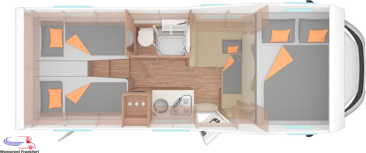 Wohnmobil Weinsberg CaraHome 650 MEG - Alkovbil: bild 3 Wohnmobil Weinsberg CaraHome 650 MEG - Alkovbil: bild 3