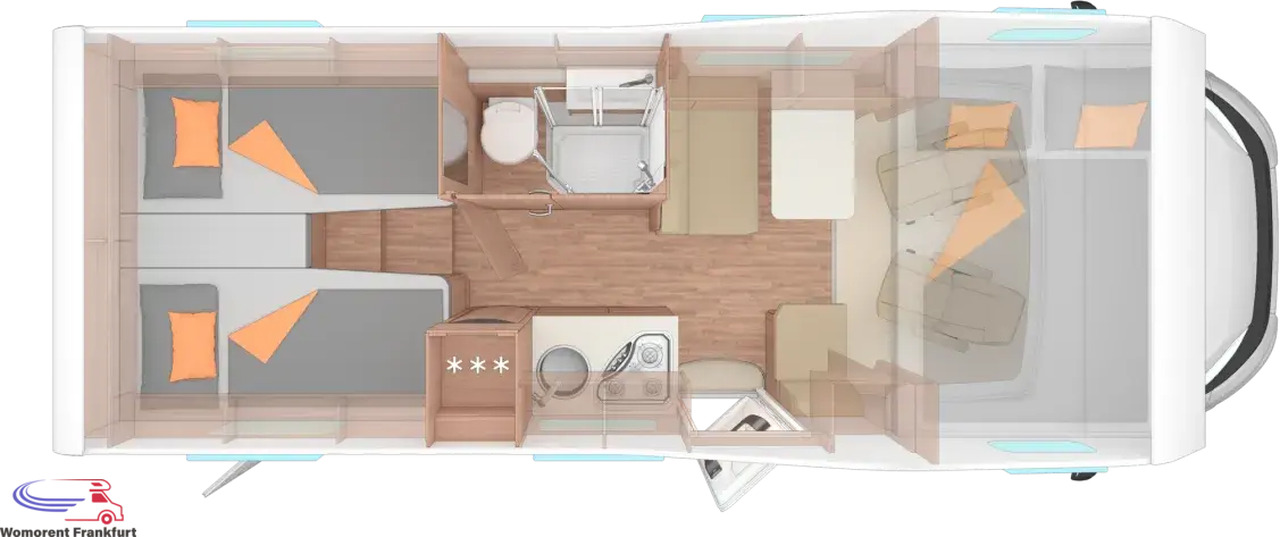 Wohnmobil Weinsberg CaraHome 650 MEG - Alkovbil: bild 3 Wohnmobil Weinsberg CaraHome 650 MEG - Alkovbil: bild 3