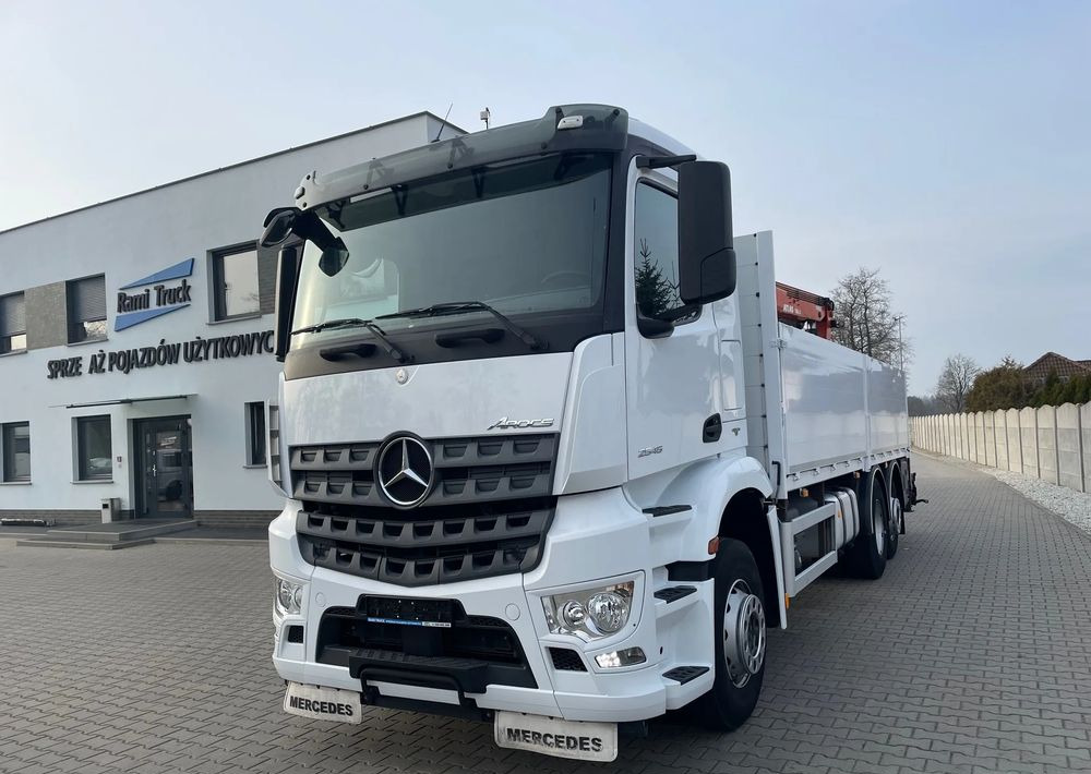 Mercedes-Benz Arocs 2545, HDS ATLAS 186.3 - PILOT - Flakbil, Kranbil: bild 1 Mercedes-Benz Arocs 2545, HDS ATLAS 186.3 - PILOT - Flakbil, Kranbil: bild 1