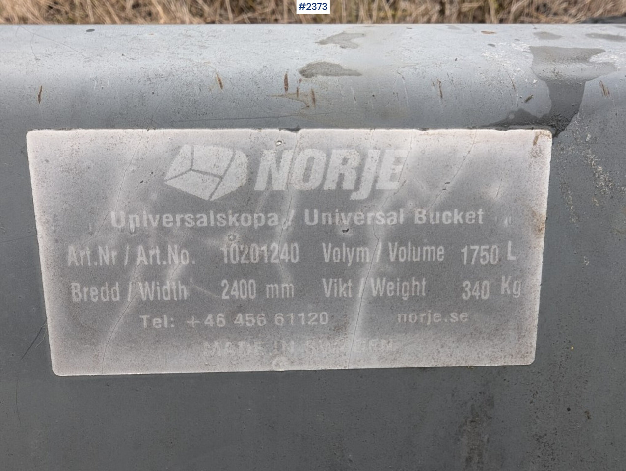 Universal bucket Norje Euro mount (unused) - Lastarskopa för Byggmaskiner: bild 2 Universal bucket Norje Euro mount (unused) - Lastarskopa för Byggmaskiner: bild 2