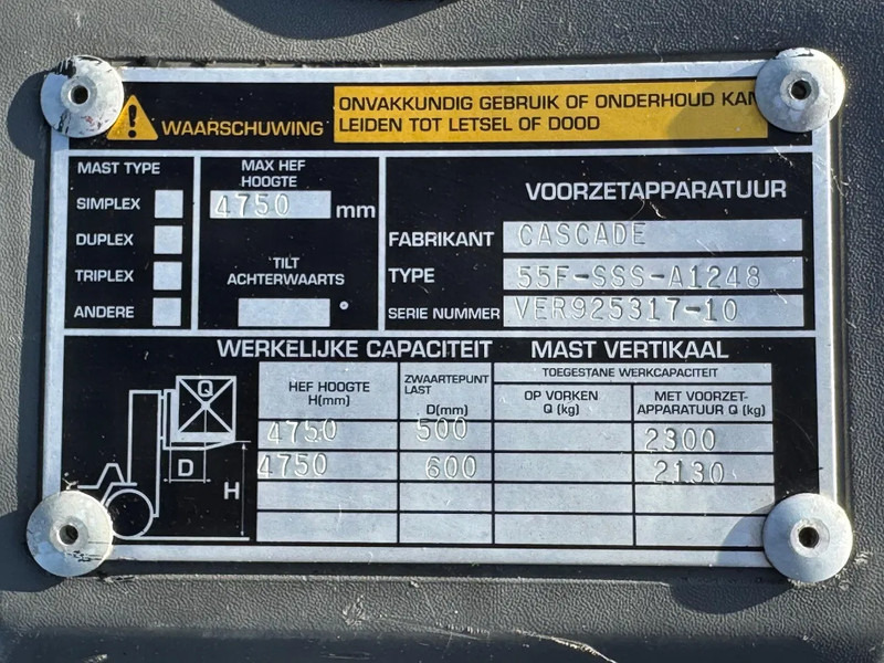 Motviktstruck Mitsubishi Triplo Freelift FG25N: bild 12