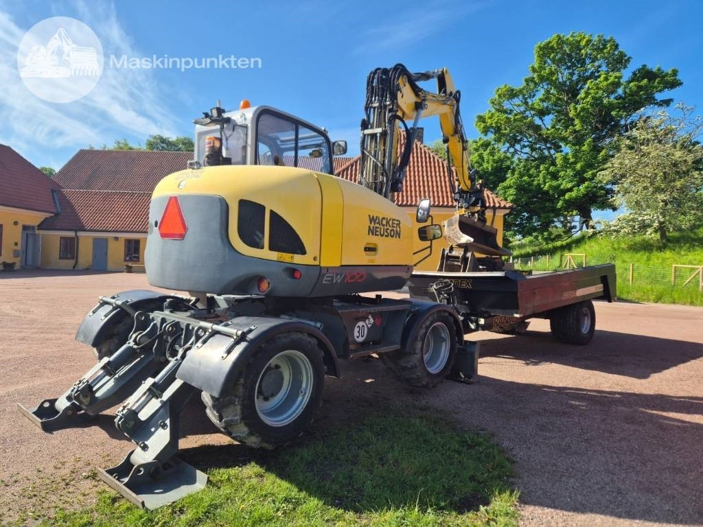 Wacker Neuson EW 100 med vagn - Grävmaskin på däck: bild 5 Wacker Neuson EW 100 med vagn - Grävmaskin på däck: bild 5