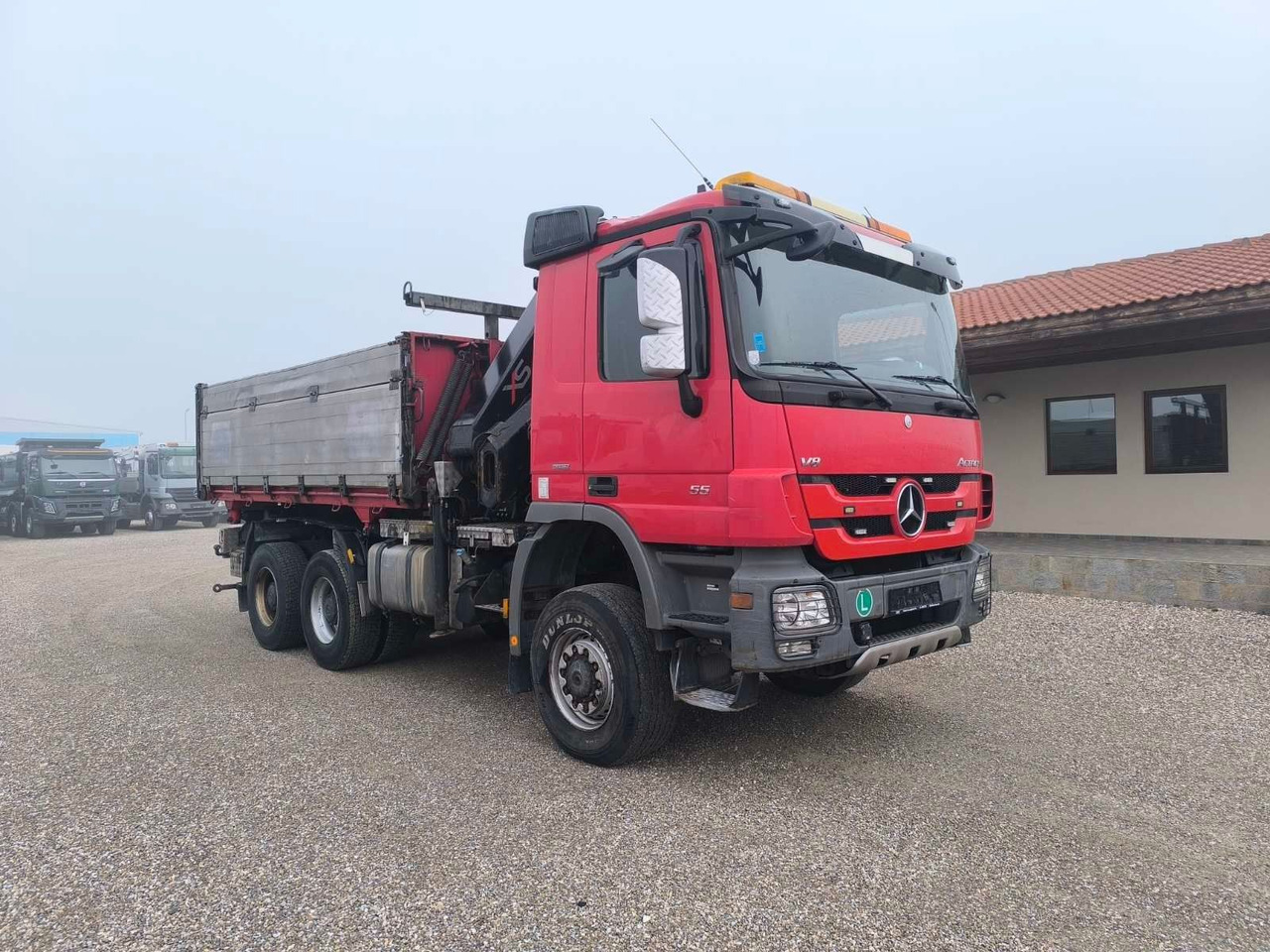 Mercedes-Benz ACTROS 3355 V8 6X6 HIAB 211 EP-5 HIPRO - Tippbil lastbil, Kranbil: bild 1 Mercedes-Benz ACTROS 3355 V8 6X6 HIAB 211 EP-5 HIPRO - Tippbil lastbil, Kranbil: bild 1
