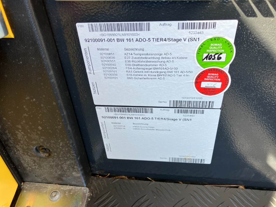 BOMAG DE BW 161 ADO-5 STage V/Tier 4f - Asfaltvält: bild 3 BOMAG DE BW 161 ADO-5 STage V/Tier 4f - Asfaltvält: bild 3