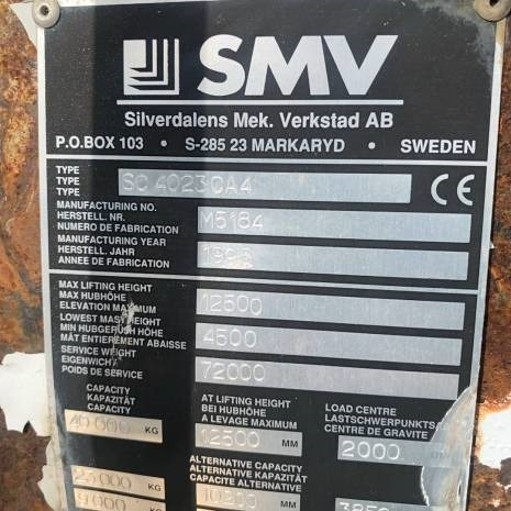 Containertruck SMW 4032 CA Reach Staker - Reachstacker: bild 4 Containertruck SMW 4032 CA Reach Staker - Reachstacker: bild 4