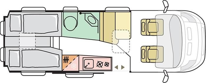 Adria Twin Edition 640 SGX Maxi 132kW*138L KÜHLSCHRANK - Campingbil: bild 3 Adria Twin Edition 640 SGX Maxi 132kW*138L KÜHLSCHRANK - Campingbil: bild 3