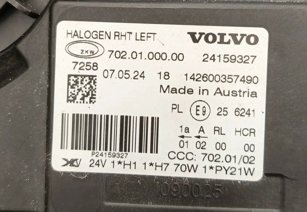 VOLVO FH4 LAMPA PRZEDNIA LEWA H7 2024r 24159327 - Strålkastare för Lastbil: bild 3 VOLVO FH4 LAMPA PRZEDNIA LEWA H7 2024r 24159327 - Strålkastare för Lastbil: bild 3