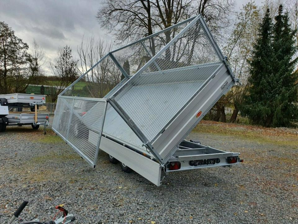 Tippsläp Böckmann PKW-Anhänger 3,5to, Dreiseitenkipper, Gitter: bild 14