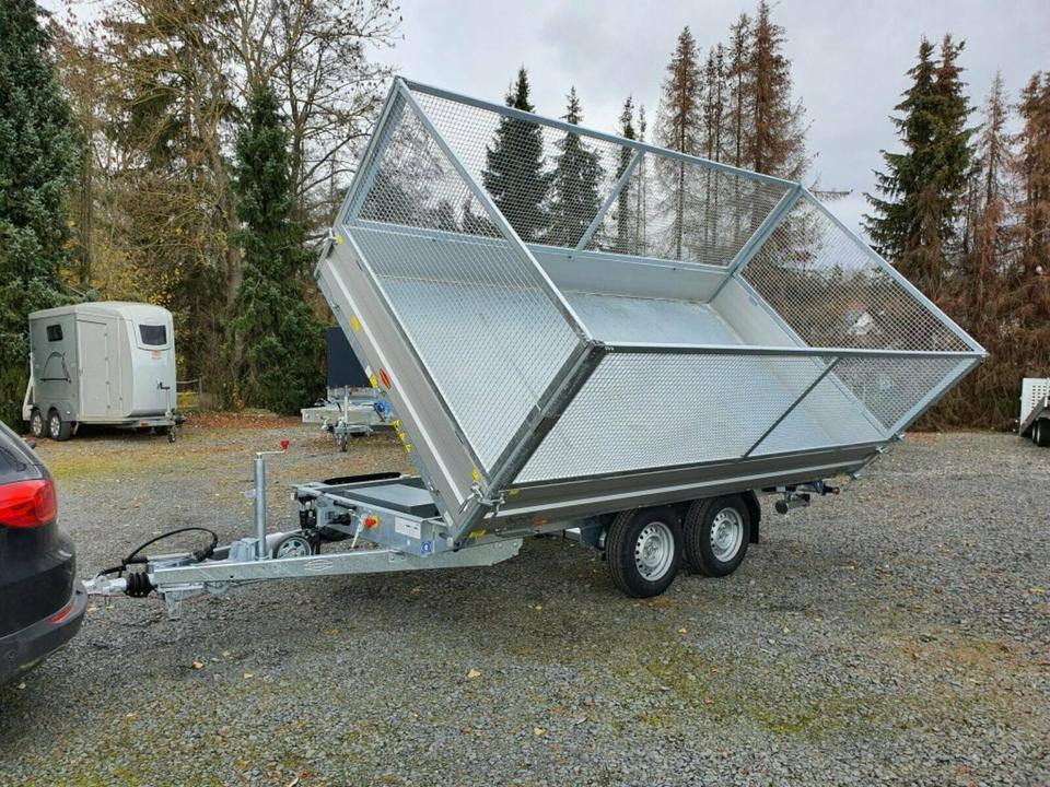 Tippsläp Böckmann PKW-Anhänger 3,5to, Dreiseitenkipper, Gitter: bild 13