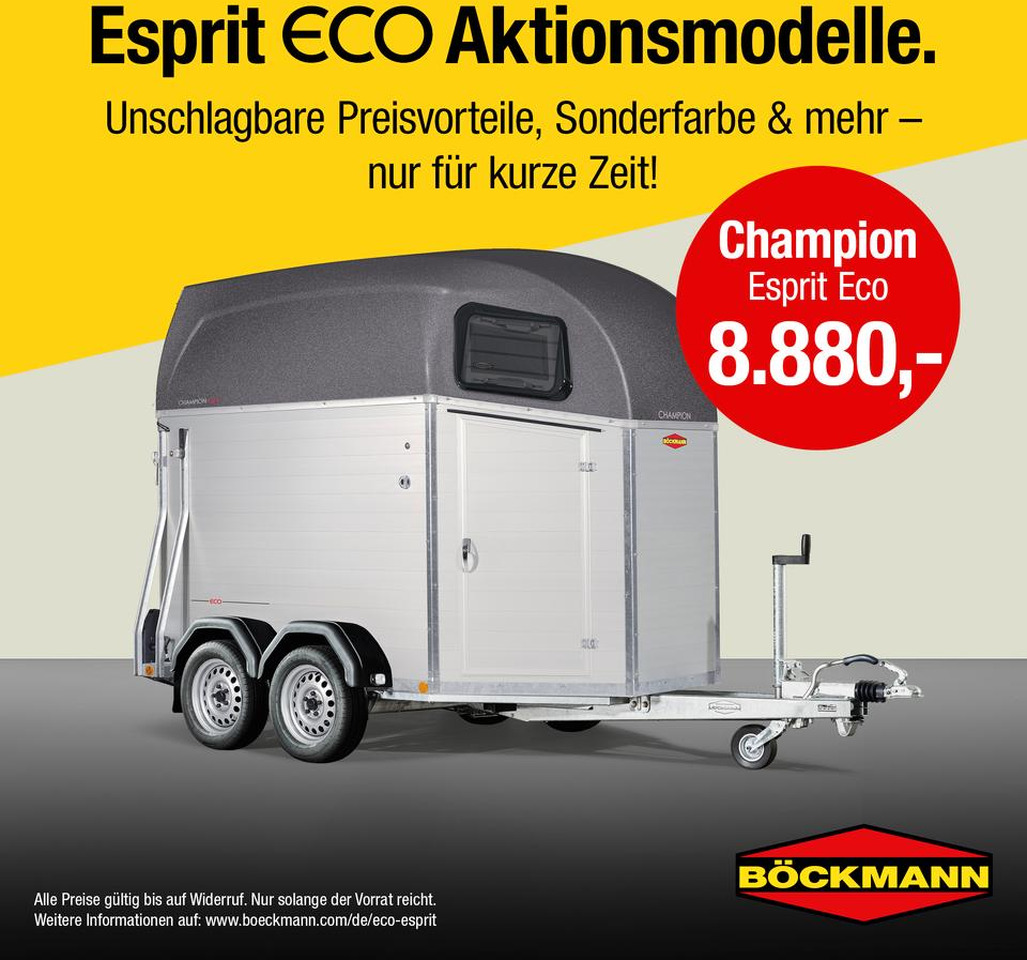 Böckmann Pferdeanhänger Champion Esprit ECO Sattelkammer - Hästsläp: bild 1 Böckmann Pferdeanhänger Champion Esprit ECO Sattelkammer - Hästsläp: bild 1