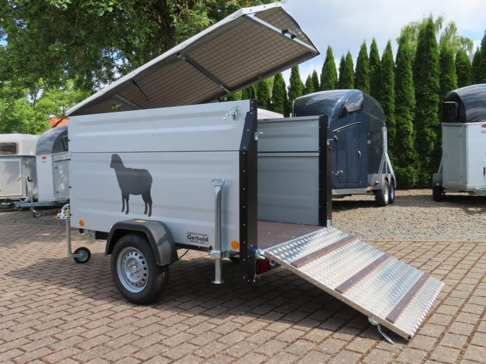 TPV Kleinviehanhänger 1,0t Flügeltür Viehanhänger Ziegen Schafe - Djursläp: bild 1 TPV Kleinviehanhänger 1,0t Flügeltür Viehanhänger Ziegen Schafe - Djursläp: bild 1