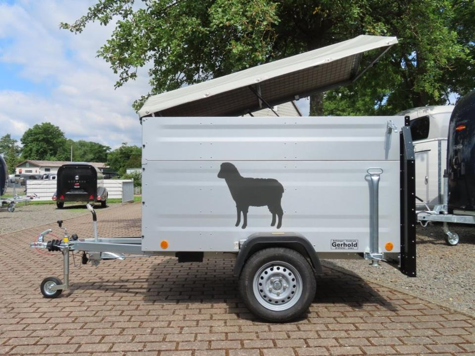 TPV Kleinviehanhänger 1,0t Flügeltür Viehanhänger Ziegen Schafe - Djursläp: bild 4 TPV Kleinviehanhänger 1,0t Flügeltür Viehanhänger Ziegen Schafe - Djursläp: bild 4