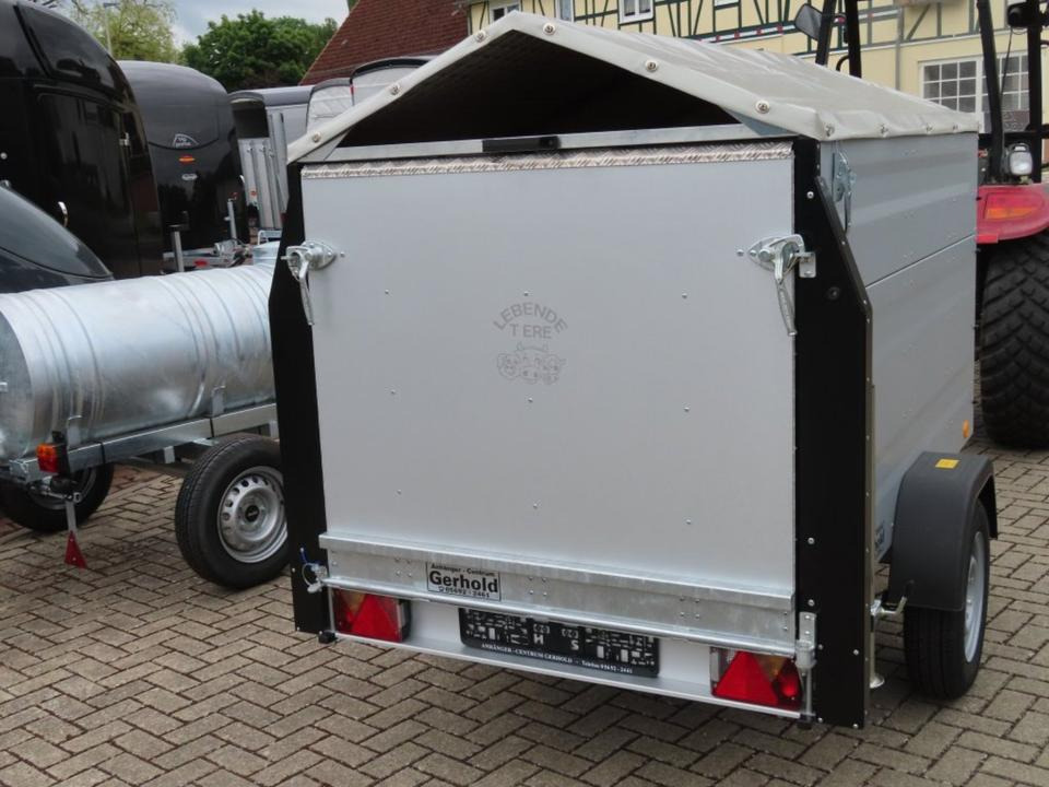 TPV Kleinviehanhänger 1,0t Flügeltür Viehanhänger Ziegen Schafe - Djursläp: bild 4 TPV Kleinviehanhänger 1,0t Flügeltür Viehanhänger Ziegen Schafe - Djursläp: bild 4