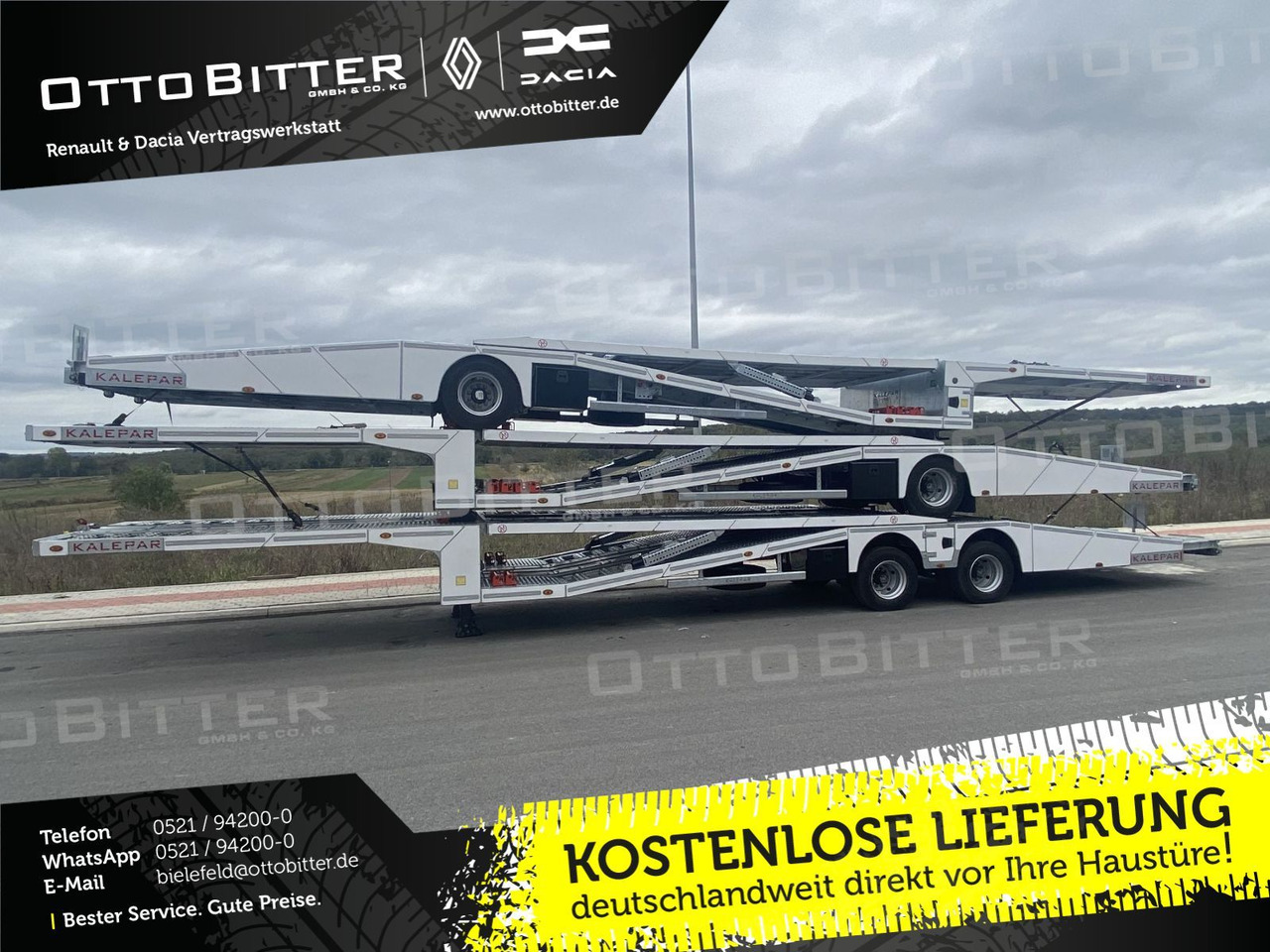 KALEPAR KLP119V4 4er-Autotransporter 1xAchse VDI - Biltransportbil semitrailer: bild 1 KALEPAR KLP119V4 4er-Autotransporter 1xAchse VDI - Biltransportbil semitrailer: bild 1
