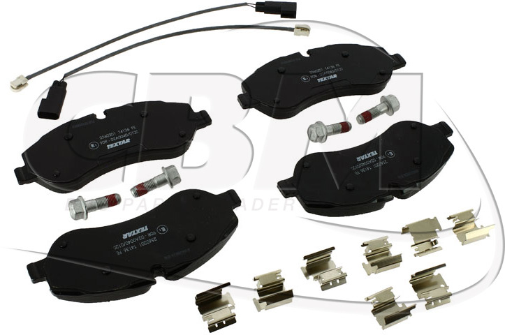 TEXTAR FRONT BRAKE PAD - MERCEDES MAN NEOPLAN VOLVO IRISBUS - IVECO - RVI (A0002777531 | N1014007802 | 14007802 | 11704340 | 8551052 | 503136162 | 5010393879) - Bromsbelägg för Buss: bild 1 TEXTAR FRONT BRAKE PAD - MERCEDES MAN NEOPLAN VOLVO IRISBUS - IVECO - RVI (A0002777531 | N1014007802 | 14007802 | 11704340 | 8551052 | 503136162 | 5010393879) - Bromsbelägg för Buss: bild 1