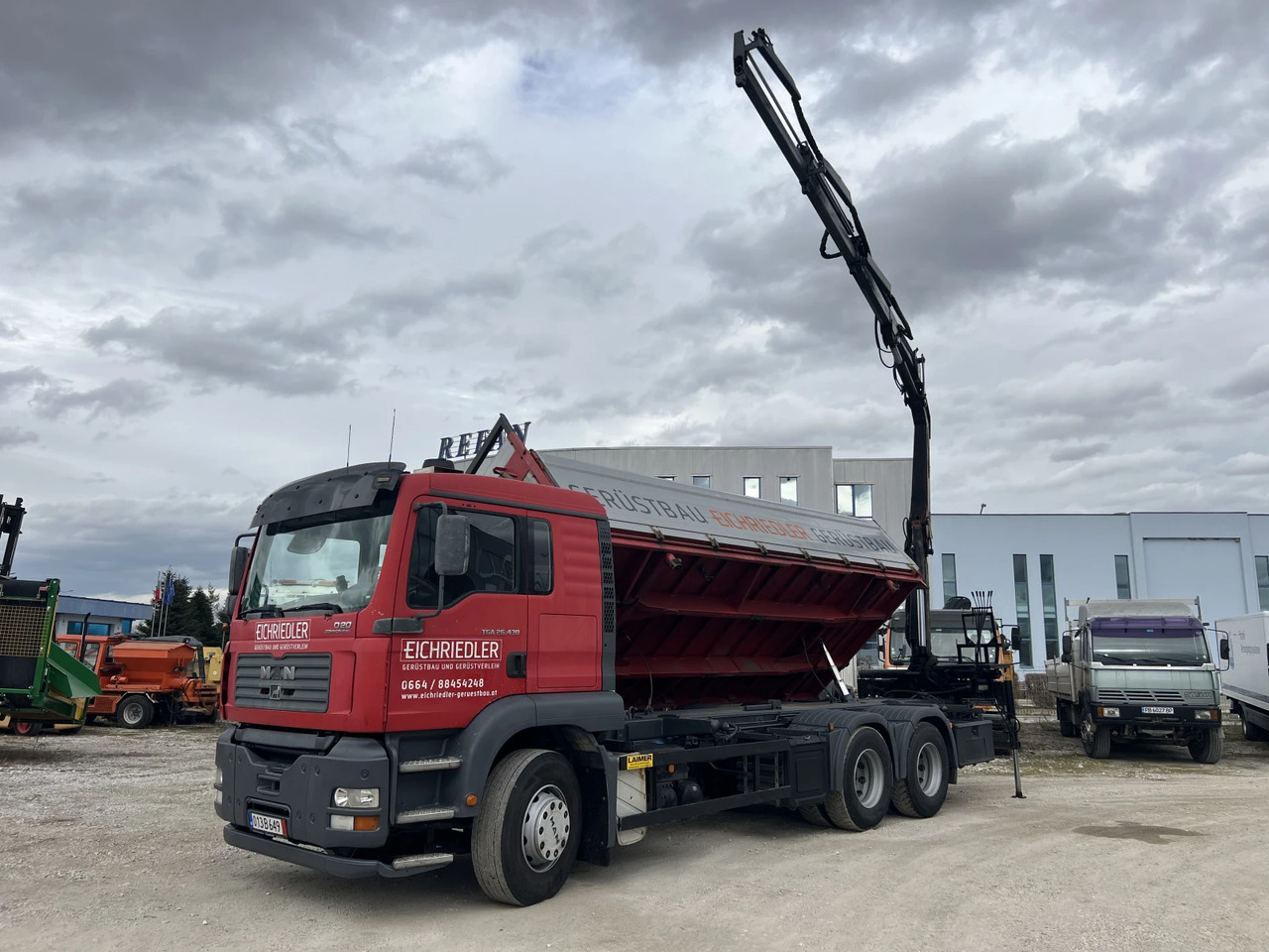 Man Tga 6х4, Самосвал с Кран - Tippbil lastbil, Kranbil: bild 2 Man Tga 6х4, Самосвал с Кран - Tippbil lastbil, Kranbil: bild 2