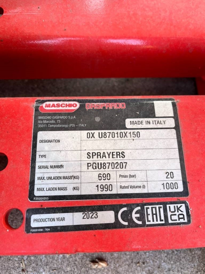Maschio SPRAYERS - Jord injektor: bild 5 Maschio SPRAYERS - Jord injektor: bild 5