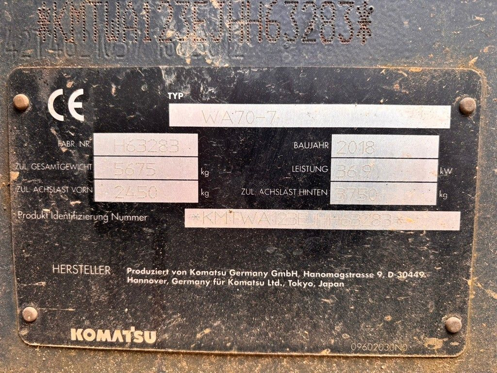 Komatsu WA70-7 - Hjullastare: bild 5 Komatsu WA70-7 - Hjullastare: bild 5