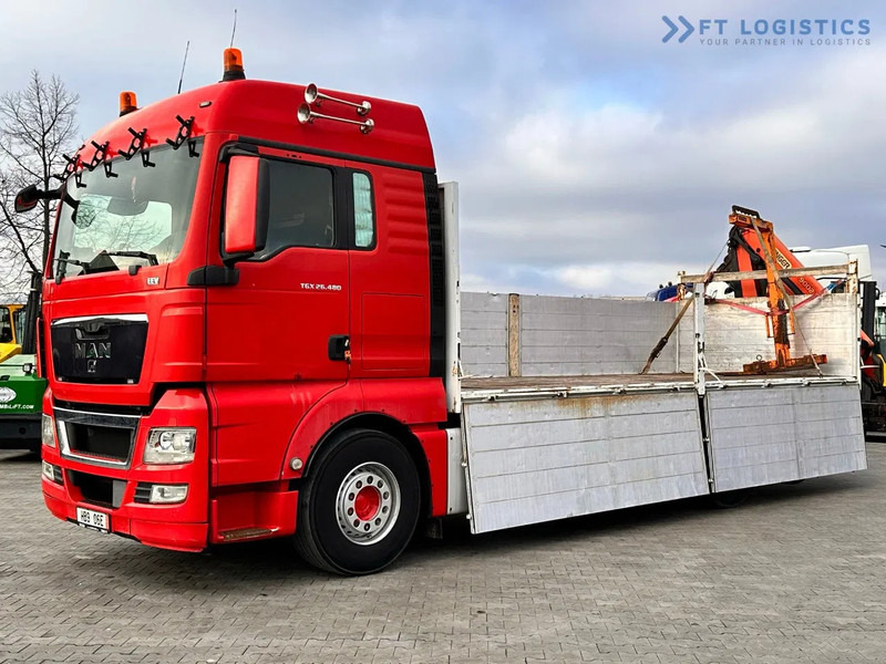 MAN TGX 26.480 Ciężarówka burtowa MAN TGX 26.480 6X2 / PALFINGER PK9002-EH B Crane / 80% Michelin - Kranbil: bild 2 MAN TGX 26.480 Ciężarówka burtowa MAN TGX 26.480 6X2 / PALFINGER PK9002-EH B Crane / 80% Michelin - Kranbil: bild 2