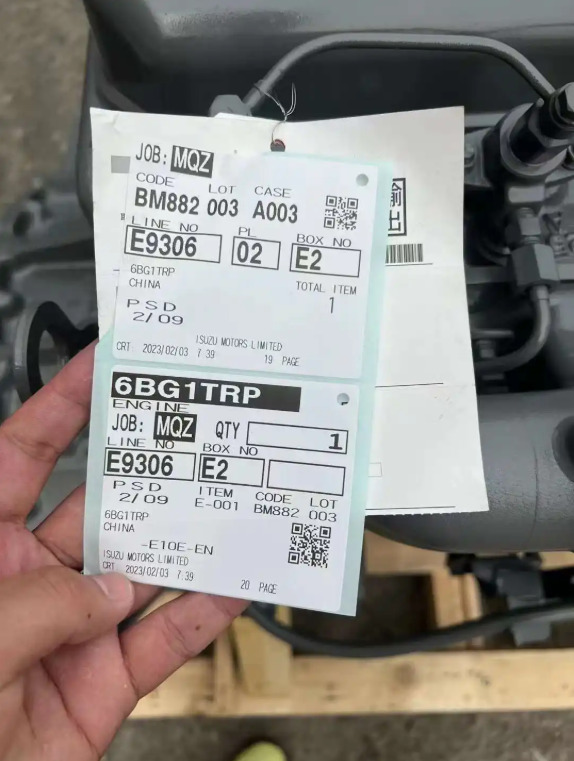 ISUZU 6BG1 - Motor: bild 2 ISUZU 6BG1 - Motor: bild 2
