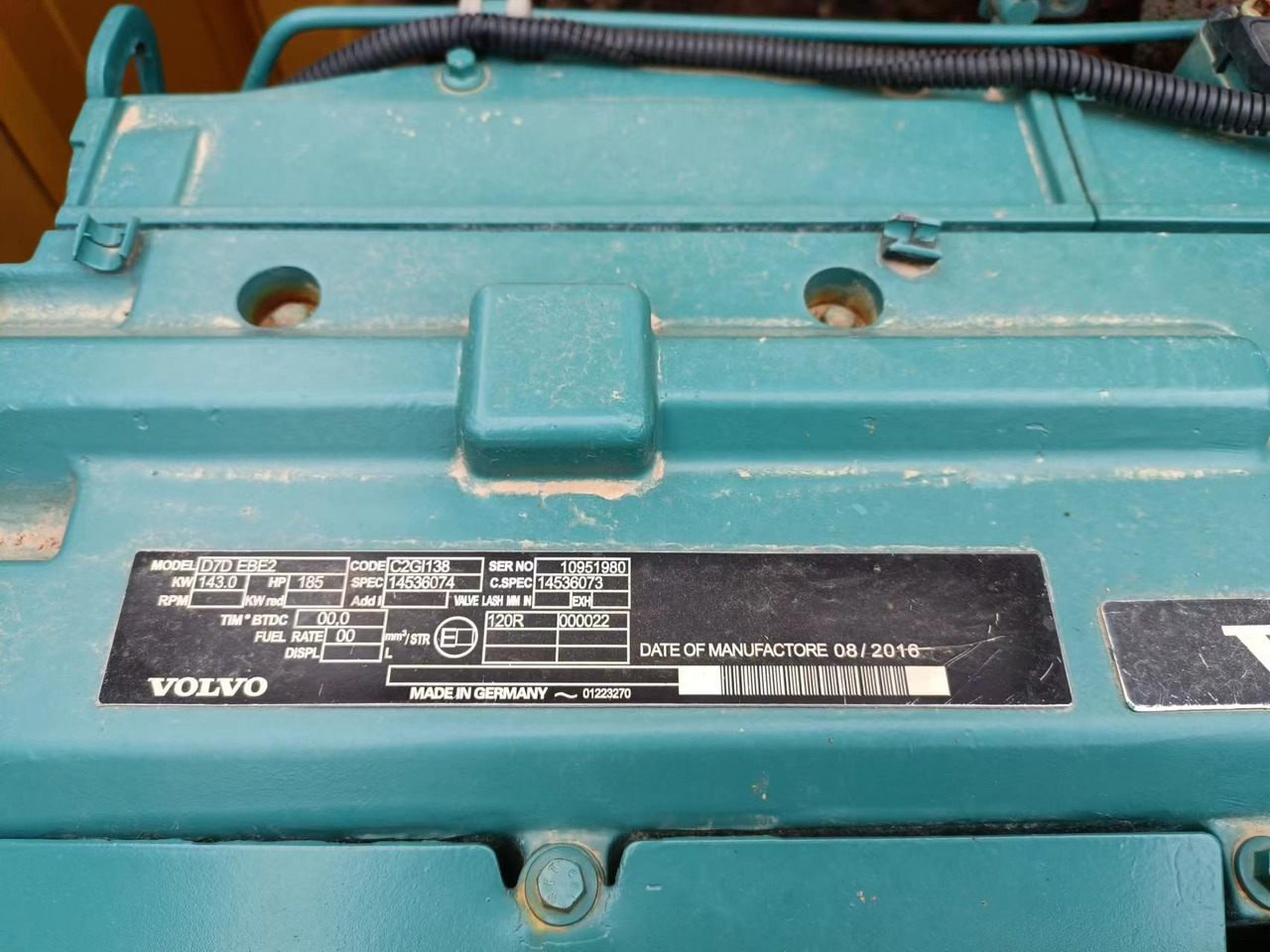 VOLVO D7D - Motor för Grävmaskin: bild 2 VOLVO D7D - Motor för Grävmaskin: bild 2