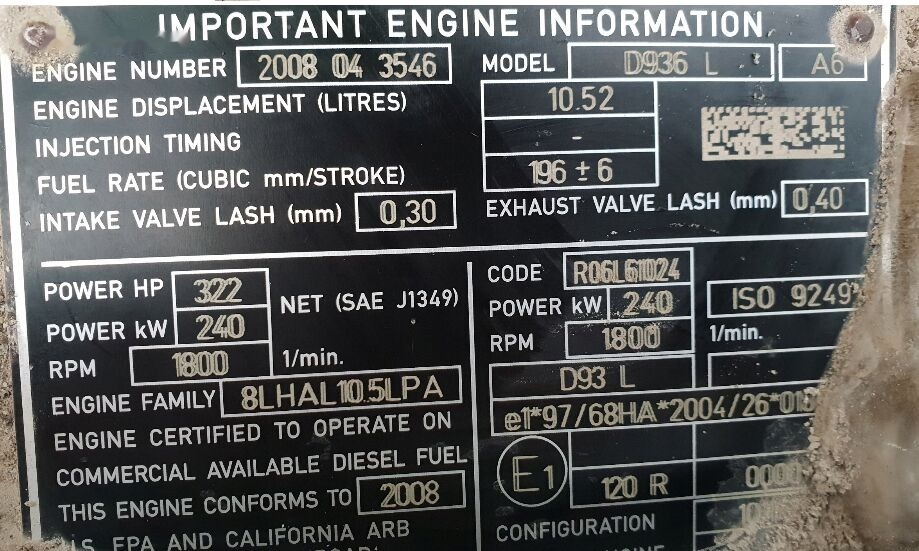 Liebherr D936L A6 - Motor för Hjullastare: bild 2 Liebherr D936L A6 - Motor för Hjullastare: bild 2