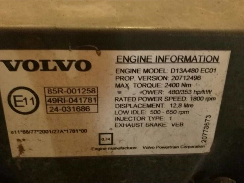 Volvo D13A 480 Volvo FH13 - Motor för Lastbil: bild 5 Volvo D13A 480 Volvo FH13 - Motor för Lastbil: bild 5