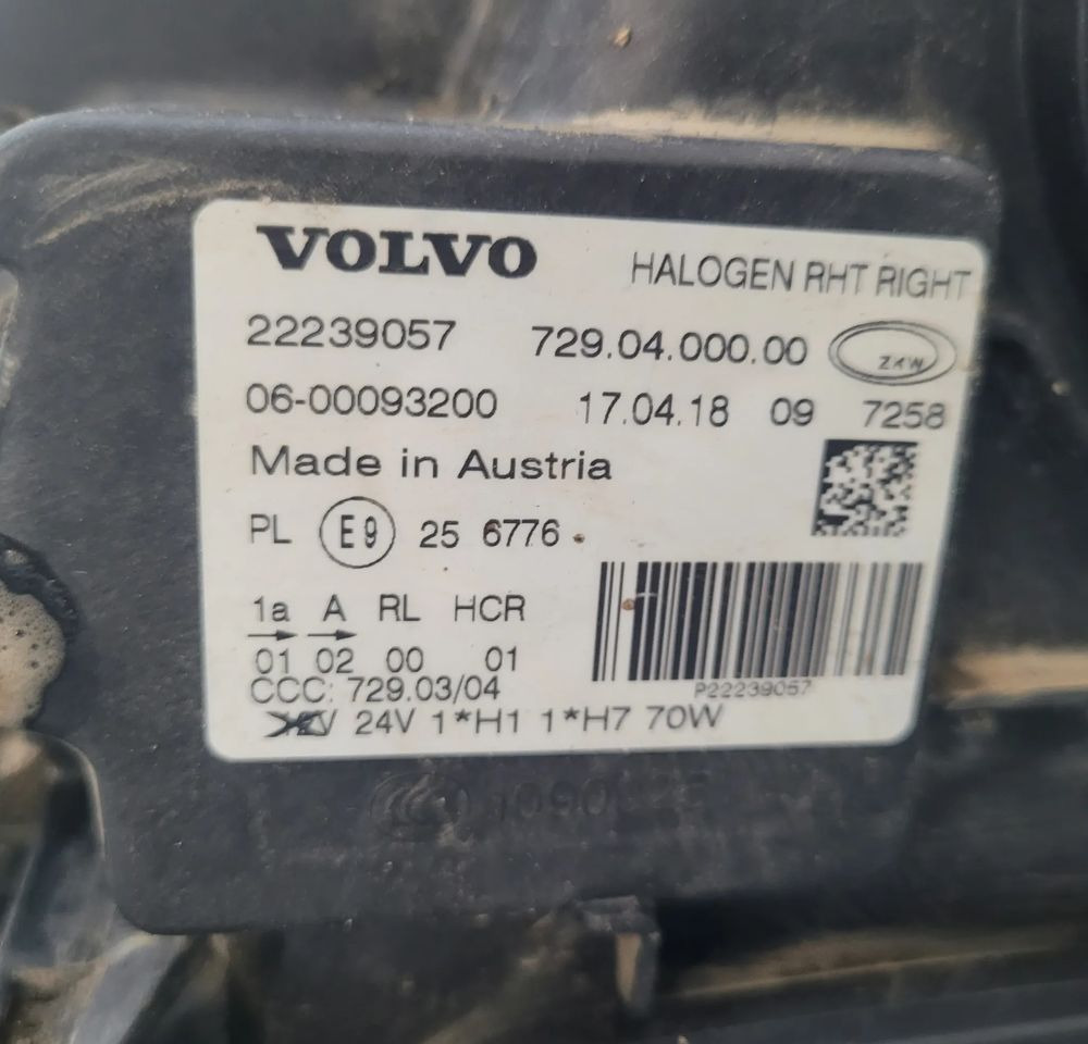 LAMPA VOLVO FMX RH ORYGINAŁ 22239057 CHWALIM116 - Ljus/ Belysning för Lastbil: bild 5 LAMPA VOLVO FMX RH ORYGINAŁ 22239057 CHWALIM116 - Ljus/ Belysning för Lastbil: bild 5