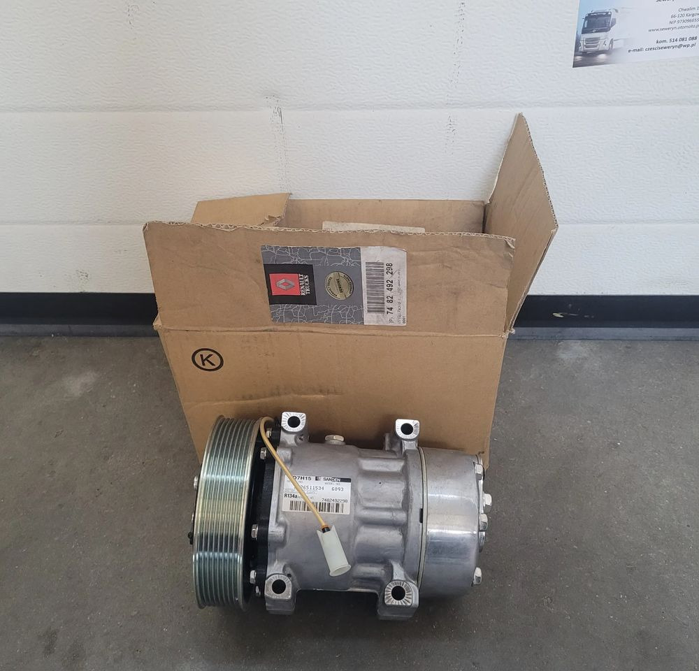 POMPA KLIMATYZACJI RENAULT RANGE T GAMA ORYGINAŁ NOWA CHWALIM116 7482492298 - A/C reservdel för Lastbil: bild 1 POMPA KLIMATYZACJI RENAULT RANGE T GAMA ORYGINAŁ NOWA CHWALIM116 7482492298 - A/C reservdel för Lastbil: bild 1