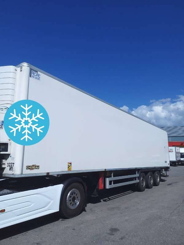 Semi-remorque 3 Essieux FRIGO 38 TONNES HAYON CAISSE CHEREAU GROUPE CARRIER VECTOR 1950 MT - Kyl/ Frys semitrailer: bild 1 Semi-remorque 3 Essieux FRIGO 38 TONNES HAYON CAISSE CHEREAU GROUPE CARRIER VECTOR 1950 MT - Kyl/ Frys semitrailer: bild 1