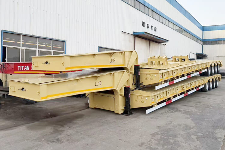 TITAN 100 Ton Low Bed Trailer for Sale in Saudi Arabia - Låg lastare semitrailer: bild 1 TITAN 100 Ton Low Bed Trailer for Sale in Saudi Arabia - Låg lastare semitrailer: bild 1
