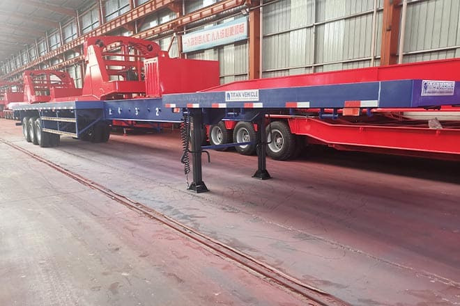 TITAN 3 Axle Extendable Flatbed Trailers for Sale in Angola - Flaktrailer: bild 1 TITAN 3 Axle Extendable Flatbed Trailers for Sale in Angola - Flaktrailer: bild 1