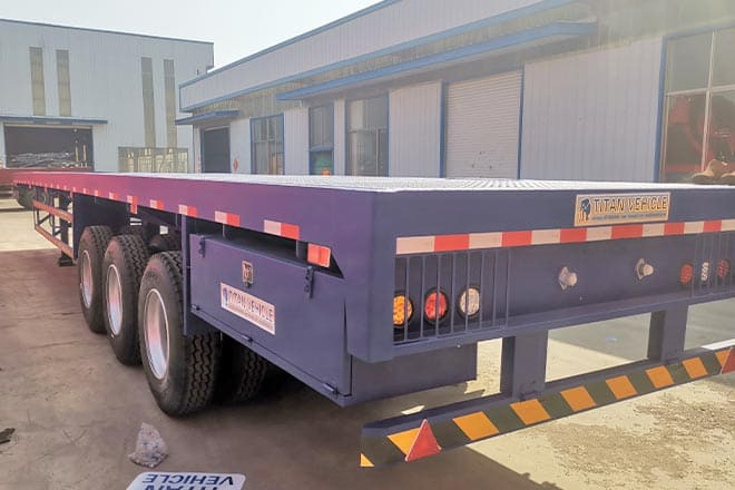 TITAN 3 Axle Extendable Flatbed Trailers for Sale in Angola - Flaktrailer: bild 2 TITAN 3 Axle Extendable Flatbed Trailers for Sale in Angola - Flaktrailer: bild 2