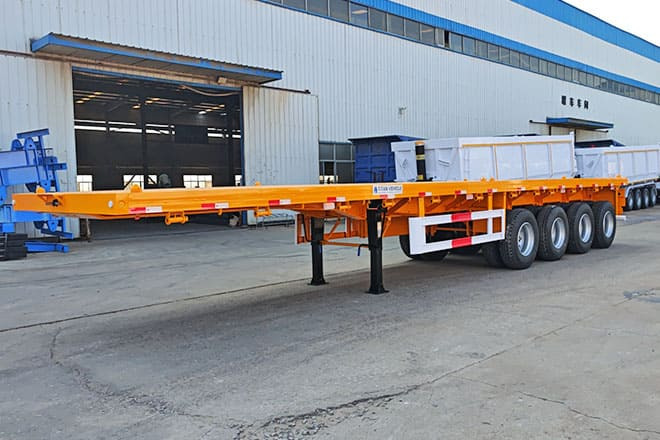 TITAN 40 Foot Flatbed Semi Trailer for Sale in Saudi Arabia - Flaktrailer: bild 3 TITAN 40 Foot Flatbed Semi Trailer for Sale in Saudi Arabia - Flaktrailer: bild 3
