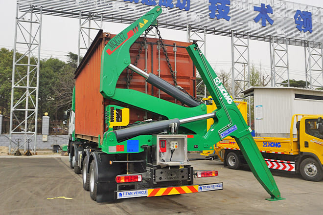 XCMG 20 Ft Side Loader Truck for Sale in Zambia - Containerbil/ Växelflak lastbil: bild 4 XCMG 20 Ft Side Loader Truck for Sale in Zambia - Containerbil/ Växelflak lastbil: bild 4